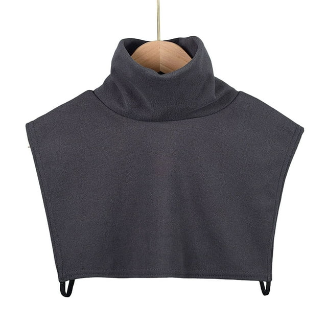 Visland Fake Collar Pull-Over False Collar High-Neck Design Double-Sided Velvet Cold-Proof Neck Protector Autumn Winter Decoration