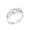 thumbnail image 2 of Imperial 1/5Ct TDW Diamond 10k White Gold Cuban Link Women's Ring (H-I, I2), 2 of 4