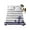 Gray, variant on Anchor Aqua Twim Size Flat Sheet, Wrinkleproof & Fadeproof Cooling Flat Bed Sheet Only, Modern Navy Blue White Striped Nautical Breathable Soft Bedding Top Sheets 66 x 96 Inches