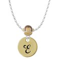thumbnail image 1 of Delight Jewelry Goldtone Large Disc Letter - E - 3/4'' Mia Monkey Charm Necklace, 1 of 4