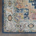thumbnail image 4 of Nourison Global Vintage Traditional Blue/Multicolor 5'3" x 7'6" Area Rug, (5' x 8'), 4 of 8