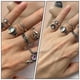 thumbnail image 5 of 7 piezas anillos de moda anillos de dedo retro decorativos joyería de anillo en forma de serpiente, 5 of 5