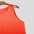thumbnail image 3 of Gibobby Men Tank Tops Sleeveless Shirts Workout Athletic Muscle Mesh Gym Training Active Athletic Running Vest(L,Orange), 3 of 6