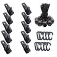 thumbnail image 2 of Juego de clips para lona DYNWAVEMX 30 unids/set con mosquetón para tienda de campaña, 2 of 8