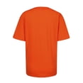 thumbnail image 3 of QLEICOM Oktoberfest T-Shirts, Summer Tops for Women Crewneck Casual Loose Blouses, Beer Mug Printed Graphic Tees Basic Blouses, Women Vintage Funny Pattern Drop Sleeves Tops Orange D L, 3 of 4