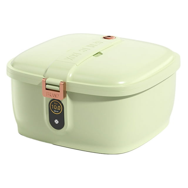 Toystoory Contenedor de almacenamiento de arroz no tóxico PP, contenedor de almacenamiento de alimentos resistente a impactos, inodoro, Almacenamiento y organización del hogar Verde claro 5 kilos