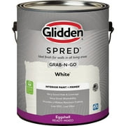 1 PK, Glidden Spred Interior Paint + Primer Grab-N-Go Eggshell White Gallon