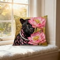 thumbnail image 6 of JoyMoreHome Panther Pattern Throw Pillow Cover, Soft Washable Decorative Pillowcase, 18x18 Inch Cushion Cover for Sofa, Chair, Livingroom, Bed, Car, 6 of 6