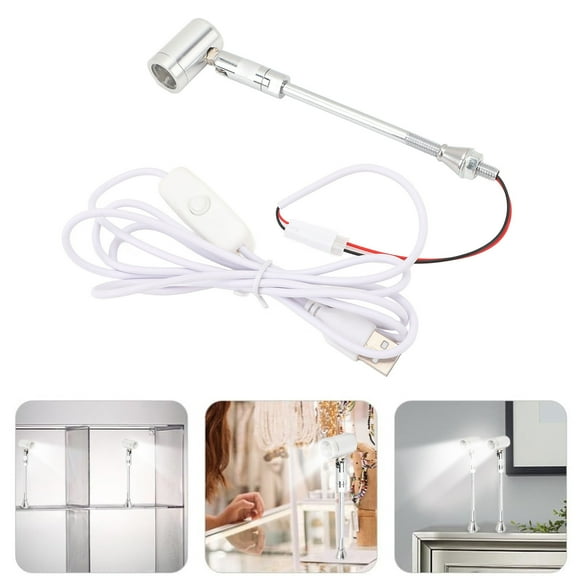 Foco LED De Pie Para Joyería, 100 Lm, Giratorio, 180 , Alimentado Por USB, 1 W, Ahorro De Energía, Pequeño Portátil, Adecuado Para Exposición