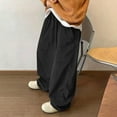 thumbnail image 5 of Mens Corduroy Pants Baggy Wide Leg Loose Fit Sweatpants Drawstring Elastic Waist Vintage Pants Athletic Pants with Pockets, 5 of 5