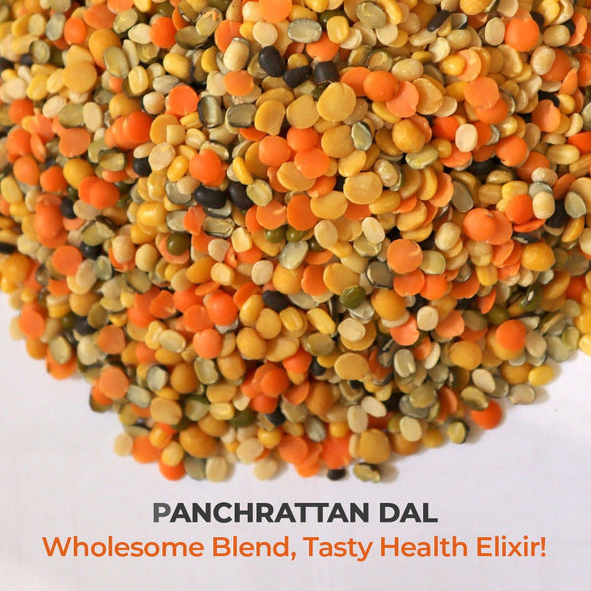 Pride Of India - PACK of 6 - Bean And Lentil Superfood, Five Mixed Beans And Lentils, 1.5 lbs Jar