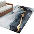 thumbnail image 2 of Rectangle Area Rug 4x6ft,Abstract Ombre Black Grey Marble Washable Carpet Non-Slip Runner Accent Rugs Indoor Floor Mat for Bedroom Living Room Decor,Modern Texture Seamless, 2 of 9