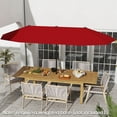 thumbnail image 2 of Costway Parasol de Patio Grand de 13 Pi, Parasol de Marché Extérieur à Double Face pour Table, pour Jardin, Vin, 2 of 10