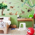 thumbnail image 4 of Woodland Animals Wall Decal Removable Wall Stickers Trees Wall Sticker Home Decor Wall Art Sticker Art PVC Wall Decal Peel and Stick Decals, 4 of 6