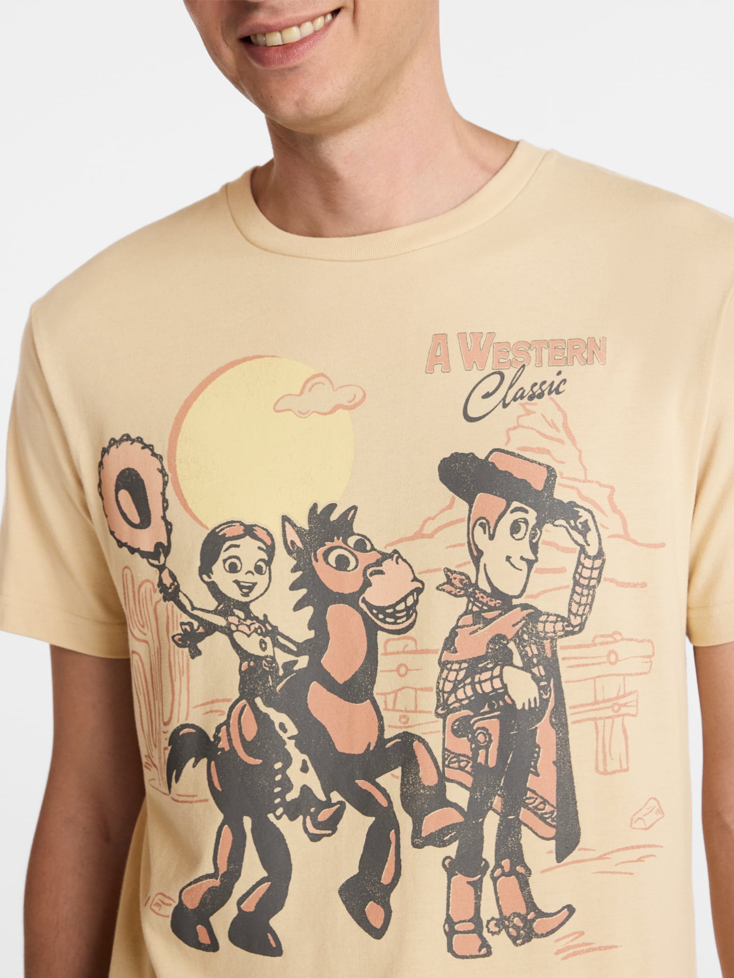 Disney Pixar Toy Story 5 TS5 Men’s Back in the Saddle Graphic Tee, Sizes S-3XL