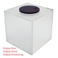 thumbnail image 2 of T'z Tagz New 3x3x2.5 Frosted White Acrylic Display Riser Box Cube Pedestal Stand, 2 of 6