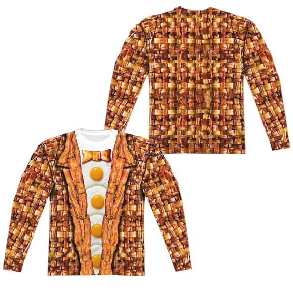 Breakfast Suit (Front - Back Print) - Regular Fit Long Sleeve Shirt - Medium