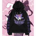 thumbnail image 2 of Sudadera holgada con estampado de Kuromi para mujer, suéter Vintage de dibujos animados, estilo Preppy, Otoño e Invierno, 2 of 4