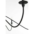 thumbnail image 7 of Maklaine 60" 6-Light Transitional Metal Chandelier in Matte Black, 7 of 7