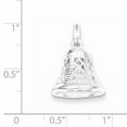 thumbnail image 2 of Sterling Silver Rhodium-Platedpolished Movable Bell Charm (20 X 15) Made In China qc6767, 2 of 2