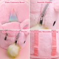 thumbnail image 3 of Mochila Unicornio de Peluche, Mochila Mini Unicornio para Niña, Rosa, 3 of 5