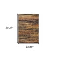 thumbnail image 5 of 2' X 3' Brown Rust Red Gold Orange And Tan Abstract Power Loom Stain Resistant Area Rug, 5 of 5