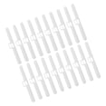 thumbnail image 4 of Miangastore White Rectangular Plastic Window Blind Slat Holders 20Pcs for Kitchen Bathroom Use, 4 of 8
