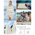 thumbnail image 5 of Green Pink Stripes Beach Towels Oversized Super Absorbent, Gradient Geometric Smear Art Paint Lightweight Bath Towel Quick Dry Sets For Bathroom/Pool/Rv Camping/Beach Play/Gym Room/Picnic 31"x62", 5 of 8