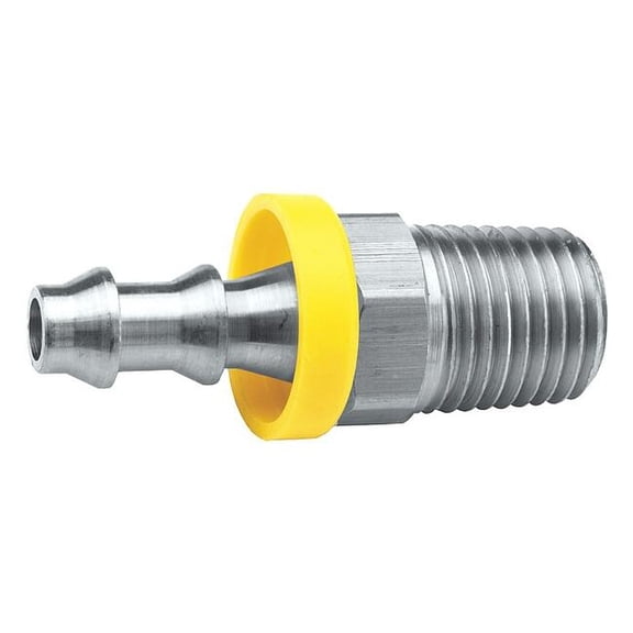Dixon Push on Hose Fitting,1/4"x1/4",BarbxNPT 2720404SS