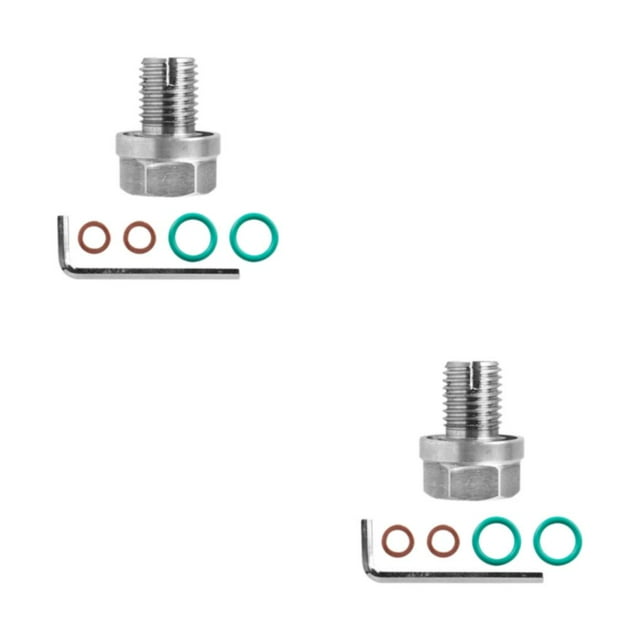 Thinsony 1/2/3/5 Thread Repair Kit - 304 Stainless Steel For Easy Installation Stainless Steel Self Tapping Oil Plug Easy To Repair M18.1X1.5 2PCS