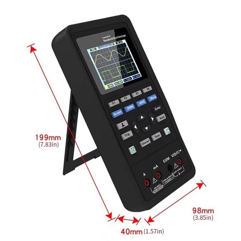 2D72 Double Channel Oscilloscope With Built In Multimeter And Signals Generator For Electronic Testing And Circuit Debugging