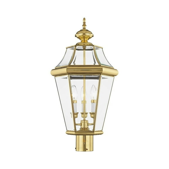 Livex Lighting Georgetown 3 Light Outdoor Post Lantern