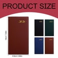 thumbnail image 2 of RUIQPGRT 2026 PU Leather Daily Planner Notebook, Gold Foil Year Mark Pocket Agenda with Ribbon Bookmark, Slim Hardcover Schedule Book for Business Time Planning, 2 of 8