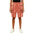 thumbnail image 2 of WMTBSRSW Women's Sweat Shorts with Pockets 5 Inch High Waisted Comfy Athletic Shorts for Women Color Block Casual Summer Drswastring Shorts Orange XX-Large, 2 of 4