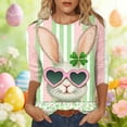 thumbnail image 6 of Qingpeng 3/4 Sleeve Easter Shirts for Women Cute Bunny Egg Print Crewneck Tunic Tops Spring Summer Blouse Tops Size S-5XL, 6 of 6
