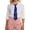 Blue, variant on Unisex Teen Satin Necktie with Decorative Chain Pre-Tied Necktie for Graduation