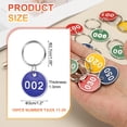 thumbnail image 2 of 10PCS Number Tags 11-20, Number Key Tags Aluminum Numbered Tags Metal Key Tags Keychain with Key Rings for Organizer Field Sales Hangers Clothes Labels ID Tag, Blue, 2 of 6