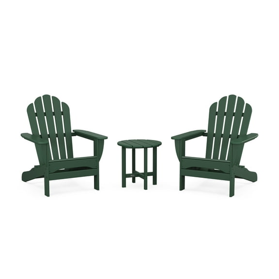 Trex Outdoors 3-Piece Monterey Bay Outdoor Adirondack Set in Rainforest Canopy