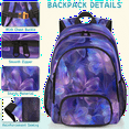 thumbnail image 5 of Herdesigns Purple Butterfly Laptop Backpack for Women Men, 18.3 Inch Large Computer Backpacks Fashion Teacher Nurse Bag Casual Daypack for Work Travel, 5 of 8