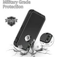 thumbnail image 6 of Entronix Heavy Duty Rugged Case for iPhone X/XS Shockproof Dustproof Durable Cover, Black, 6 of 7