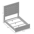 thumbnail image 4 of Furniture of America Palermo Panel Bed, Queen, Weathered Oak, 4 of 5