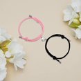 thumbnail image 2 of Pulsera magnética para parejas (amor en negro y rosa), pulsera de pareja como regalo para un novio o una novia, una mujer y tu amante, 2, 2 of 5