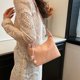 thumbnail image 5 of Bolsos de hombro cuadrados con cremallera de poliuretano macizo con hilo de coser 2024, bolsos casuales de alta calidad para mujer, bolsos de mano para mujer con compartimento interior, 5 of 5