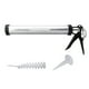 thumbnail image 2 of 1 pistola de calafateo de silicona con tubo de aluminio de 600 ml, herramienta de calafateo con 10 boquillas, 2 of 15