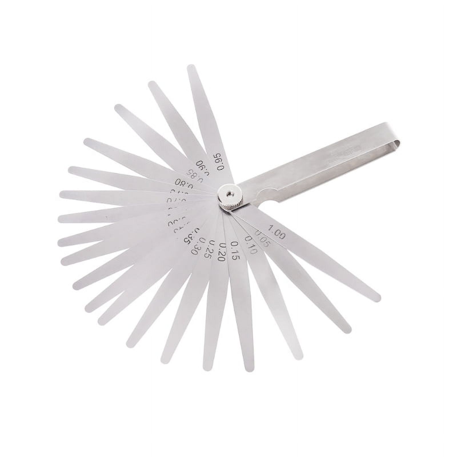 20 Blades Stainless Steel Feeler Gauge 0.05-1mm Measuring Tool Metric Feeler Gauge Thickness Measurment Tool Portable ,Easy to Use