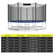 Costway Trampoline Safety Protection Enclosure Net 8 FT 1 x Enclosure Net