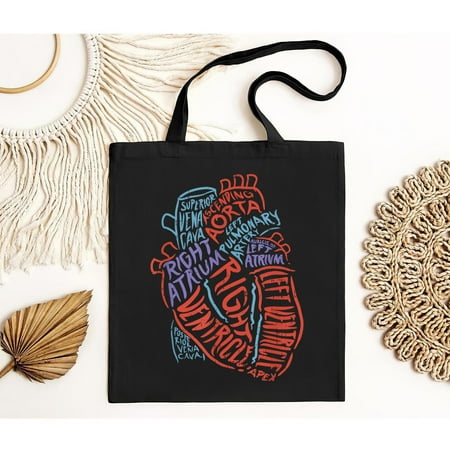 vintage Heart Specialist Anatomy Doctor Medical Biology Gift Tote Bag-TH11101