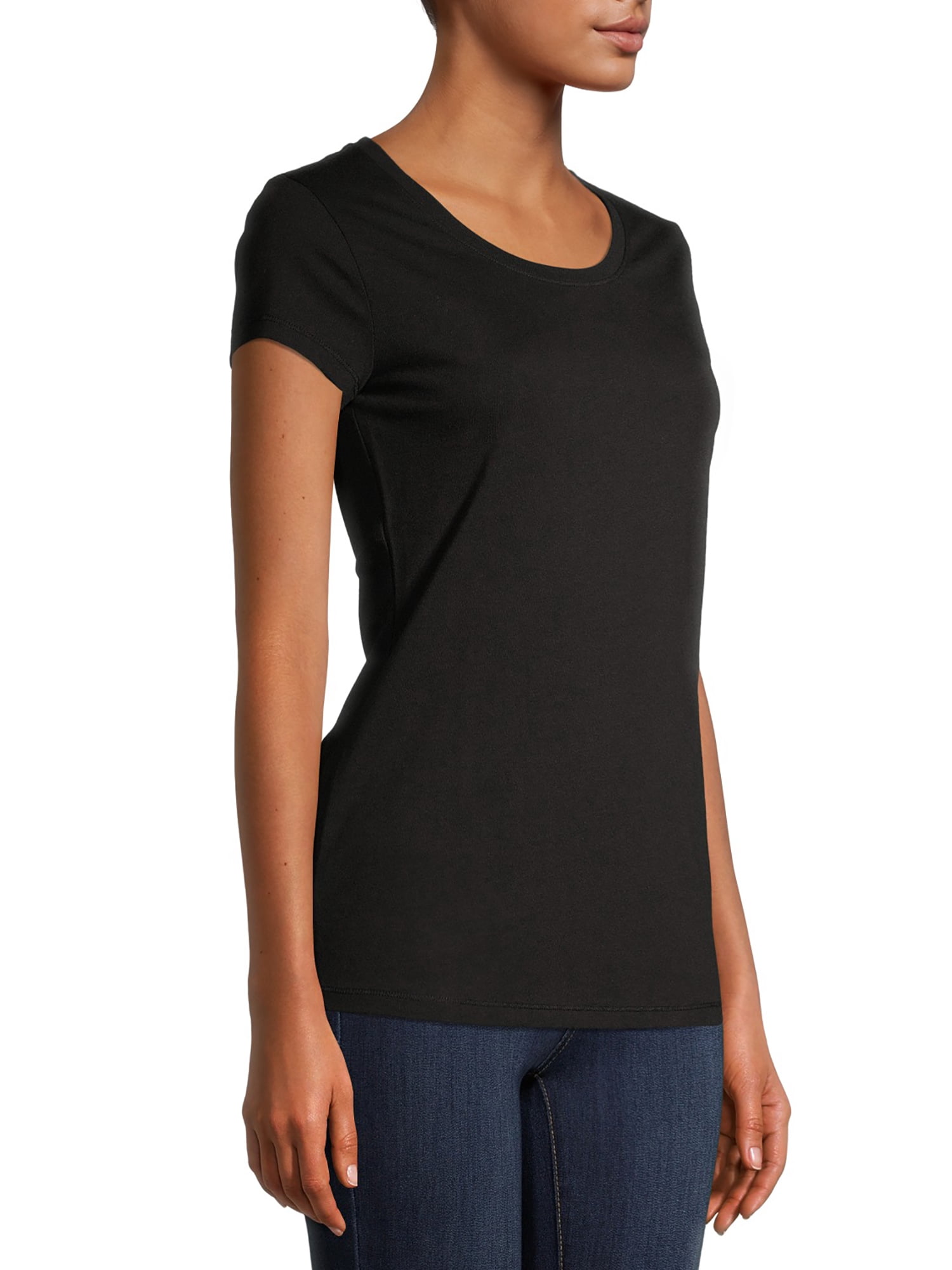 No Boundaries Women's Juniors Everyday Short Sleeve T-Shirt, 3-Pack