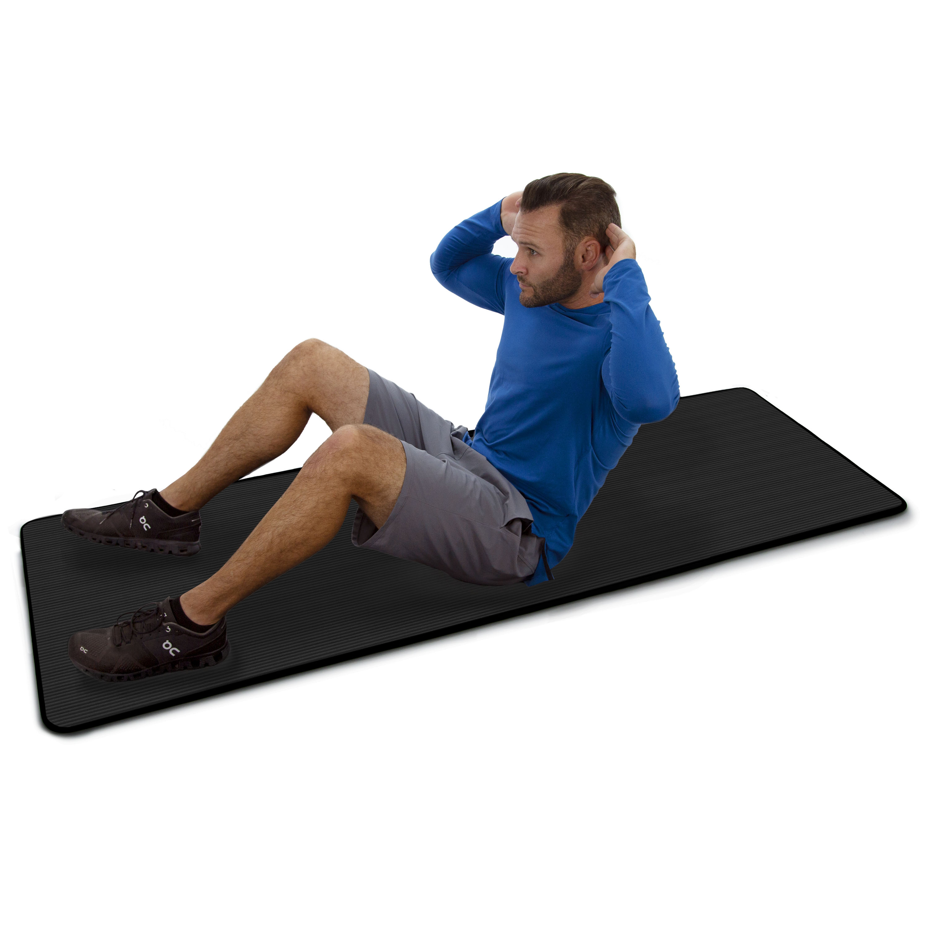 Microdry Multi-Purpose Fitness Mat, 8mm, Black