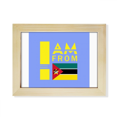 thumbnail image 1 of Soy de Mozambique Escritorio de madera Arte Pintura 6x8 pulgadas marco de foto foto, 1 of 4